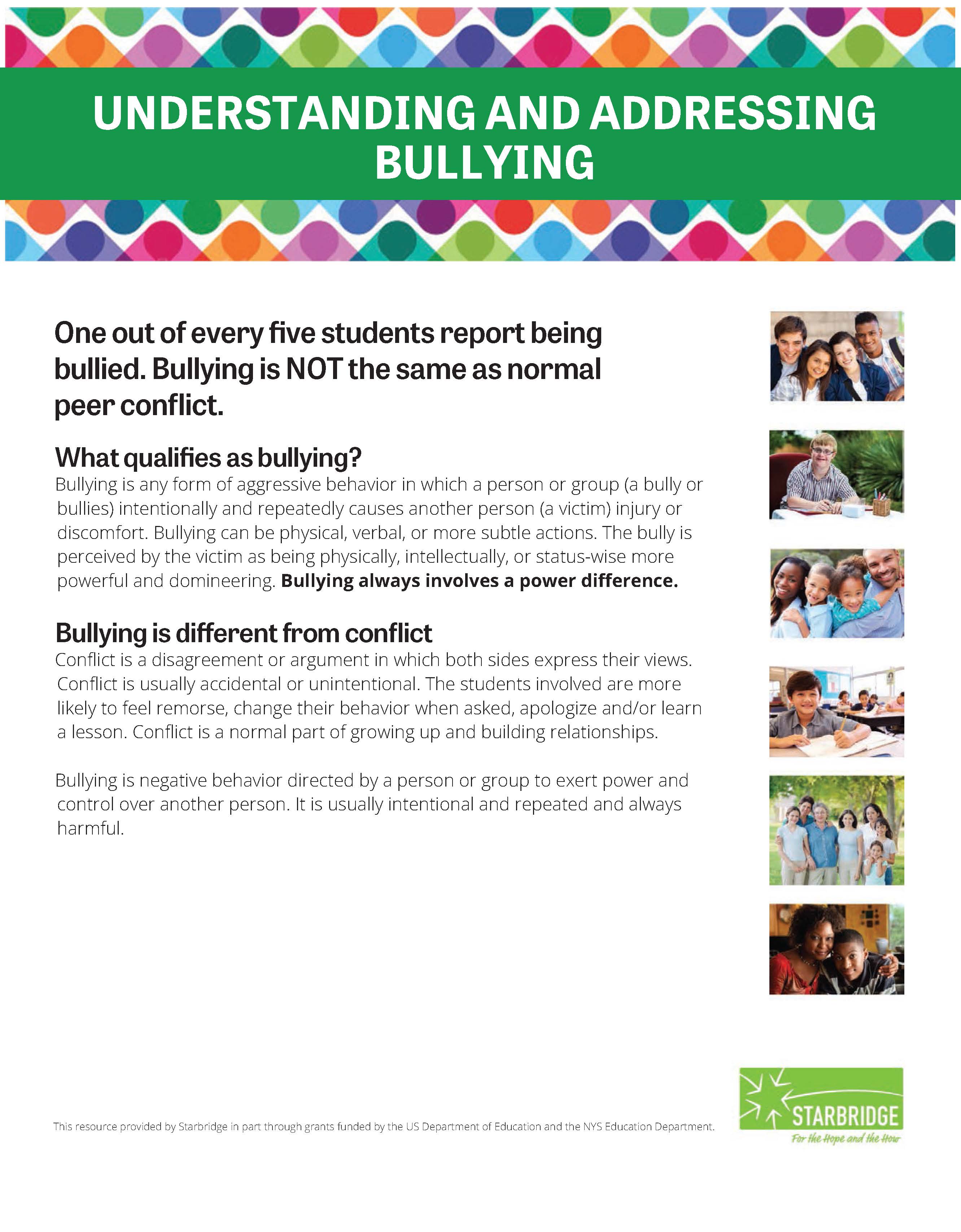 Starter Set Understanding and Addressing Bullying Starbridge Page 1