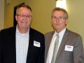 Starbridge President/CEO Colin Garwood and Kirk Mauer, Director of OPWDD Region 1, prior to the presentations at the September 22, 2016, workshop: Living a Self-Directed Life at Any Age